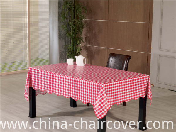 High Quality Clear PVC Printed Transparent Tablecloth Waterproof Oilproof Feature (TJ0155)